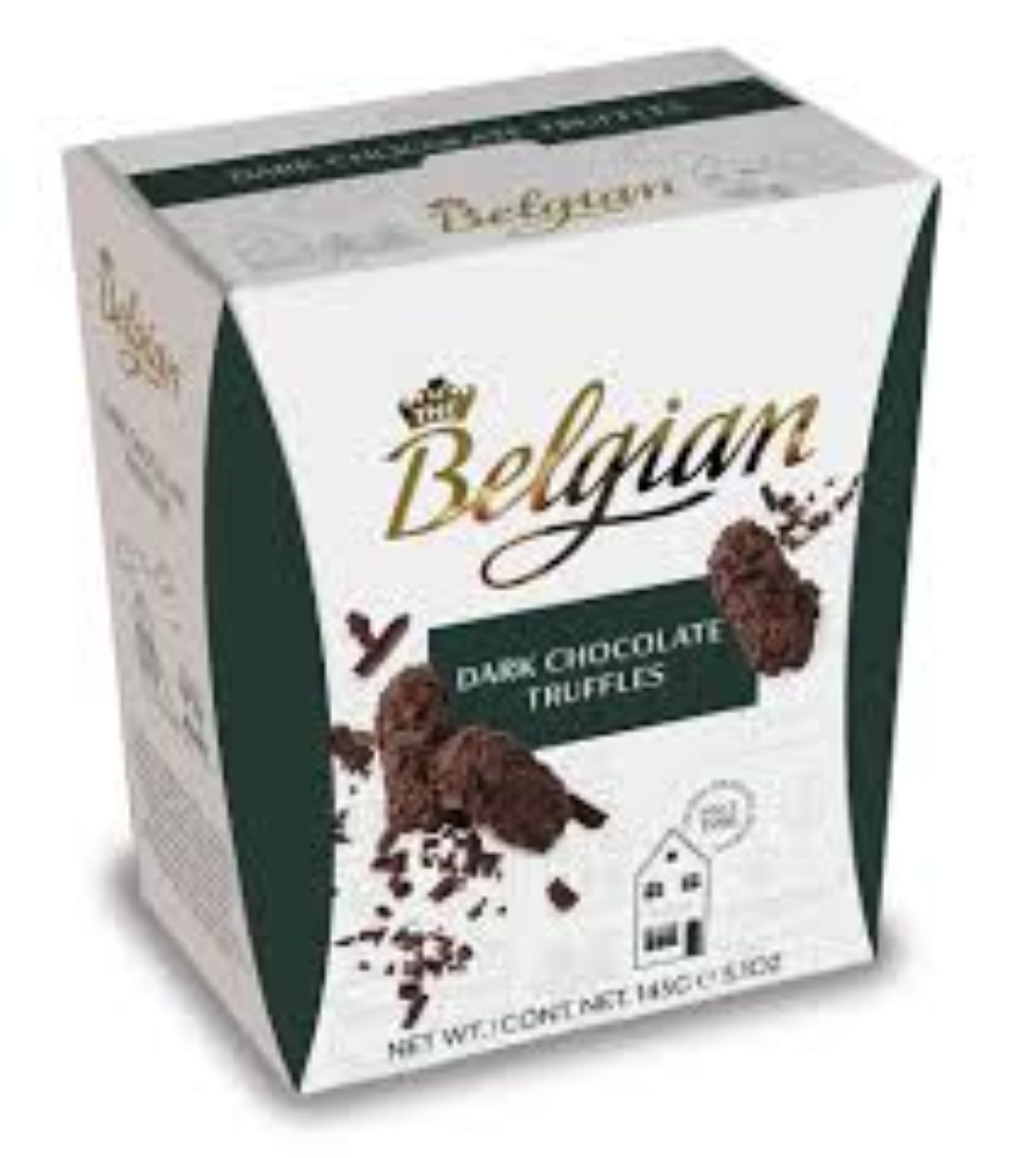THE BELGIAN DARK CHOCOLATE FLAKE TRUFFLES 145G